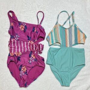 EUC lot of 2 one piece swimsuits size 5/6